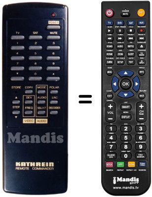 Mando a distancia equivalente UFD 90 (3 SCART)