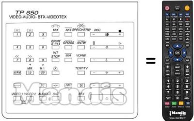 Mando a distancia equivalente UNIVERSUM 7260649
