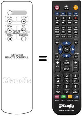 Replacement remote control UX-980 Replacement remote control UX-980