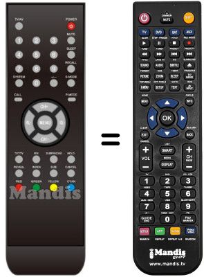 Comandament a dist&agrave;ncia equivalent United LTW 20X81