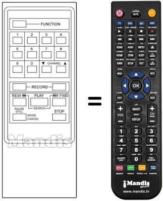 Replacement remote control Cge VRC 7043