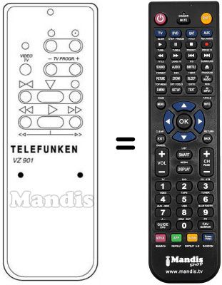 Replacement remote control VZ 901