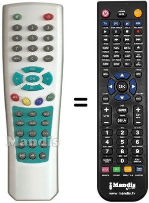 Replacement remote control DIUNAMAI WD-T 359 SD