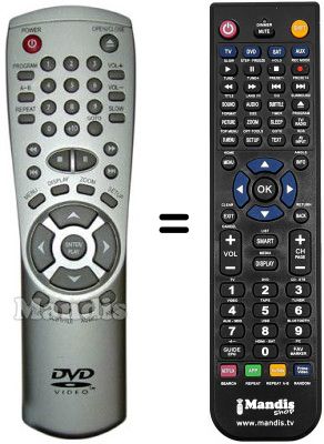 Replacement remote control Ctc 536