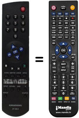Replacement remote control Grundig GDV 200