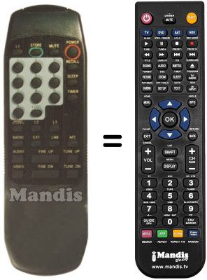 Comandament a distància equivalent Fenner F SAT 3