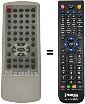 Replacement remote control MARVEL LOUIS DVD JH 364