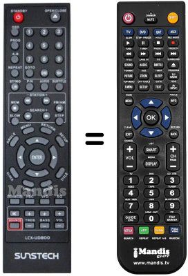 Mando a distancia equivalente Sunstech LCX-UD800