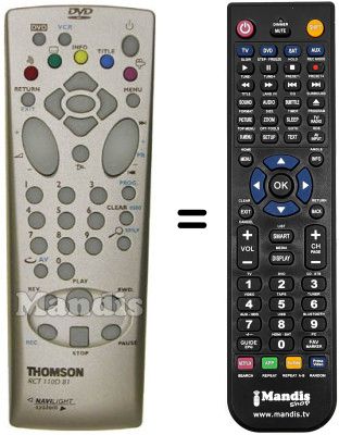 Replacement remote control Teleavia DTH 6000