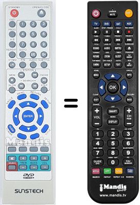 Mando a distancia equivalente Sunstech LCX-UD750