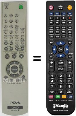 Mando a distancia equivalente Aiwa XDAX 10