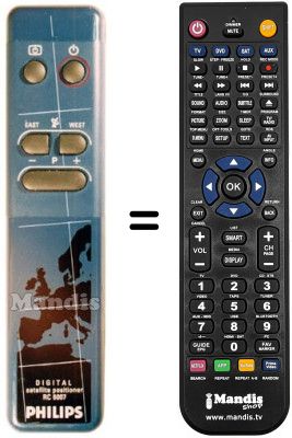 Comandament a distància equivalent PYE SCC 224 Comandament a distància equivalent PYE SCC 224