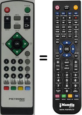 Mando a distancia equivalente Metronic ZAP BOX FIRST