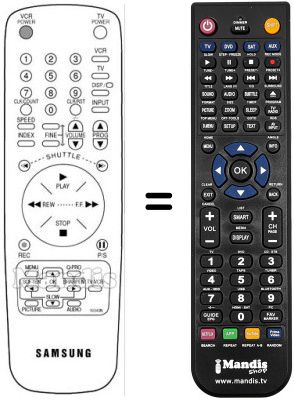 Replacement remote control Samsung SV611X
