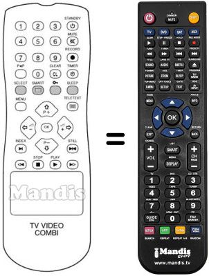 Mando a distancia equivalente REMCON843 Mando a distancia equivalente REMCON843