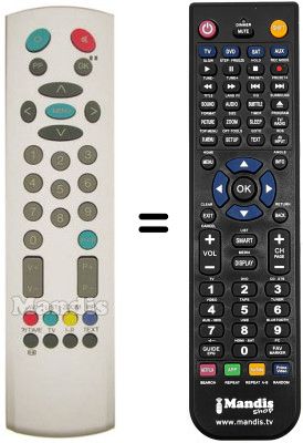 Replacement remote control RM 2000 7011