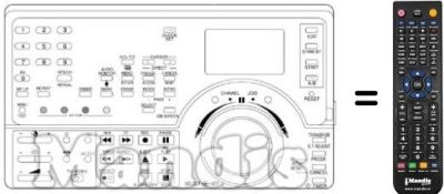 Replacement remote control NordMende V6005S Replacement remote control NordMende V6005S
