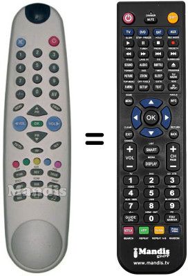 Replacement remote control Funai RA1404