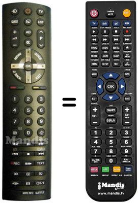 Replacement remote control REMCON559 Replacement remote control REMCON559