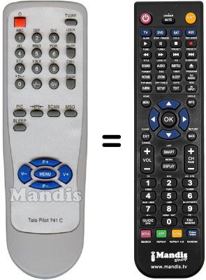 Replacement remote control TELE PILOT 741C