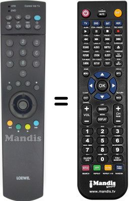 Replacement remote control LOEWE OPTA PROFIL PLUS 3472 Replacement remote control LOEWE OPTA PROFIL PLUS 3472