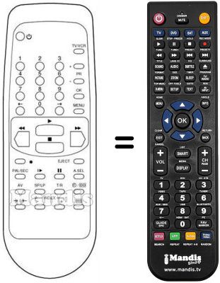 Replacement remote control SCHNEIDER SVC298