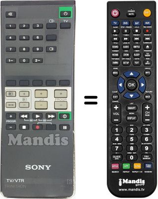 Mando a distancia equivalente Sony SVT5000P Mando a distancia equivalente Sony SVT5000P