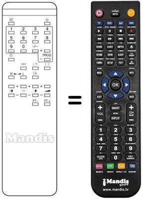 Mando a distancia equivalente REMCON336