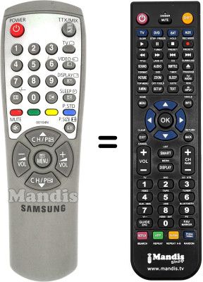 Replacement remote control Samsung CZ21F12TSXXEH Replacement remote control Samsung CZ21F12TSXXEH