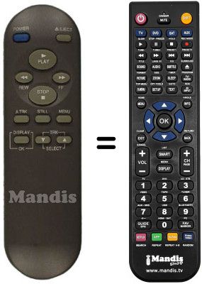 Mando a distancia equivalente REMCON183 Mando a distancia equivalente REMCON183