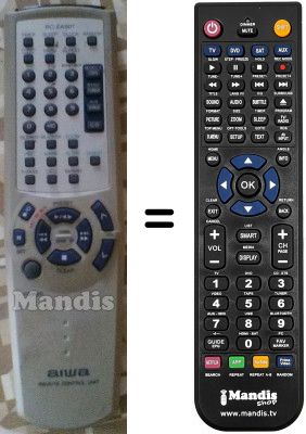 Comandament a distància equivalent RC-ZAS07