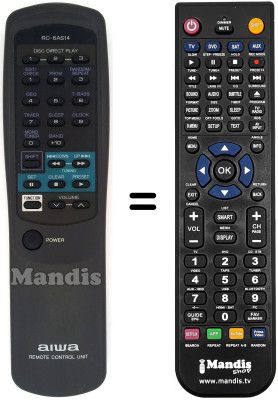 Comandament a distància equivalent RC-6AS14