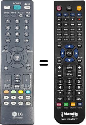 Mando a distancia equivalente LG M2352D Mando a distancia equivalente LG M2352D