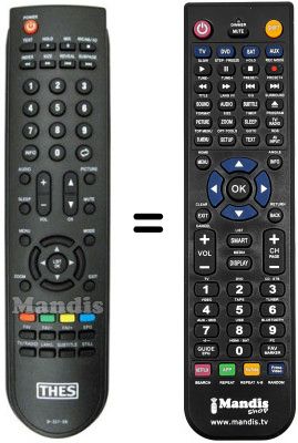 Replacement remote control THES LTV3210