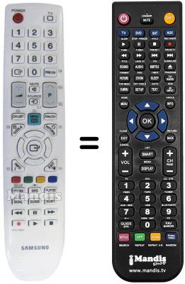 Mando a distancia equivalente Samsung LE40B531P7WXRU Mando a distancia equivalente Samsung LE40B531P7WXRU