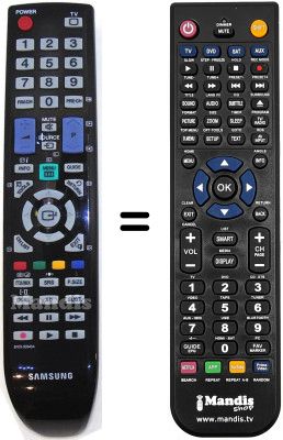 Mando a distancia equivalente Samsung LE40B530P7WXAB Mando a distancia equivalente Samsung LE40B530P7WXAB