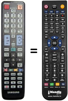Mando a distancia equivalente Samsung UE40C6000 Mando a distancia equivalente Samsung UE40C6000