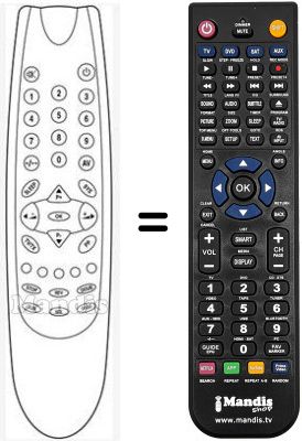 Replacement remote control RC12.1A