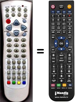 Mando a distancia equivalente RC48-PDP