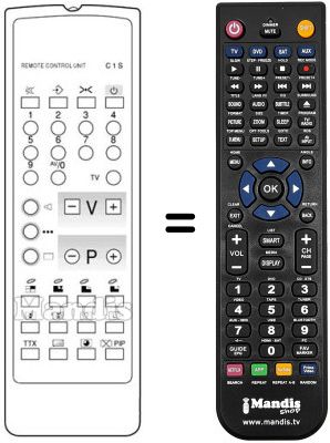 Comandament a distància equivalent Neckermann 144 / 370