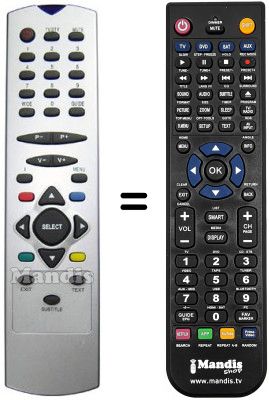 Mando a distancia equivalente REMCON1351