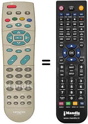 Mando a distancia equivalente Hitachi 32PD2100