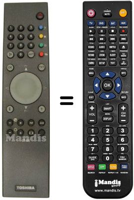 Replacement remote control CT-822