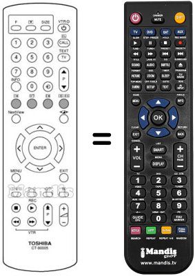 Replacement remote control CT-90005 Replacement remote control CT-90005