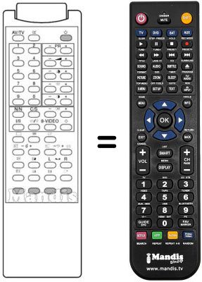 Replacement remote control Samsung CB5913W Replacement remote control Samsung CB5913W