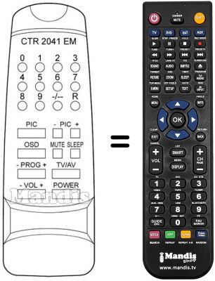 Replacement remote control Elekta CTR2041EM