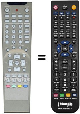 Comandament a distància equivalent REMCON741