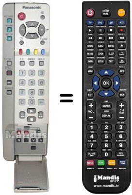 Replacement remote control Panasonic TX-22LT2F