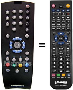Replacement remote control Grundig LXW68-5500TOP
