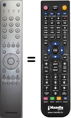 Comandament a distància equivalent Grundig VISION732-7860 Comandament a distància equivalent Grundig VISION732-7860